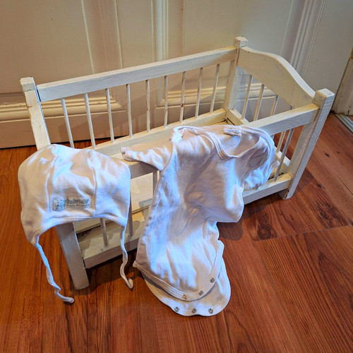 Weiß holz puppenbett - weiß,