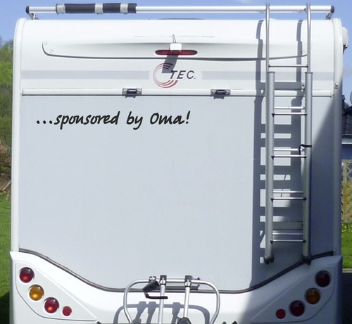Aufkleber sponsored oma - aufkleber, by