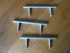 3 Möbelgriffe Schrankgriffe Küchengriffe Schubladengriffe - alu gebürstet