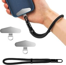 2 Stück Edelstahl Handykette