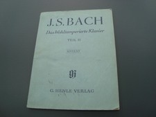 Notenbuch J.S.Bach Das Wohltemperierte Klavier Teil II (2) Urtext G.Henle 136 S.