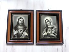 2 ALTE HEILIGER BILDER  HERZ