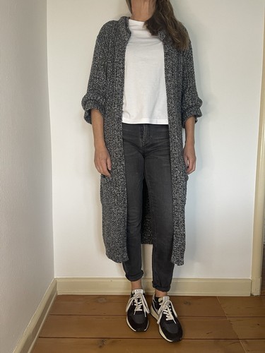 Red valentino strickmantel - red,