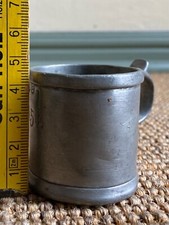 Antik Kleiner Zinn Krug Maßkrug 0,05Liter Deutsches Reich 1913 Röders Soltau