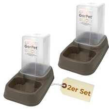 2x Futter Wasser Spender 2in1