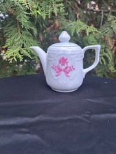 kleine Kaffeekanne Teekanne Porzellan florales Muster Bareuther Waldsassen