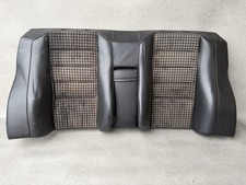 Mercedes Benz W201 190 Rücksitzbank Rückenlehne Teilleder Leder Schwarz
