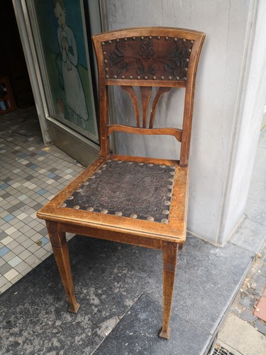 Jugendstil stuhl eiche 1900 - stuhl, um