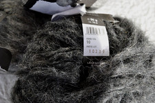 Lana Grossa Furry Lala Berlin Alpaka Wolle 55 Gr.  Fb. 10  anthrazit schwarz