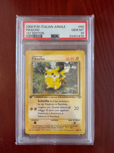 Pikachu 1st edition italiano - italiano,