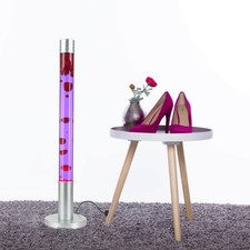 Lavalampe Lila Rot Silber G9