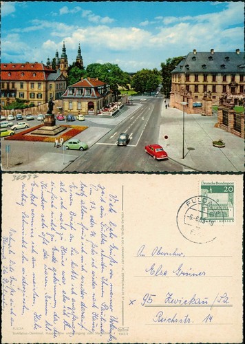 Ansichtskarte fulda denkmal - fulda,