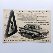 1954 Ford Taunus 12 M Automobil Köln Werbeanzeige Werbung Reklame Print Ad