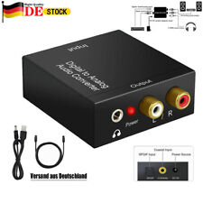 Digital to Analog Audio Converter Optical Coaxial Toslink Adapter RCA Klinke L/R