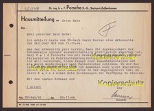 Porsche Typ 155 - Schneeraupe  - Hausmitteilung 1944 - Original - Signatur Ferry