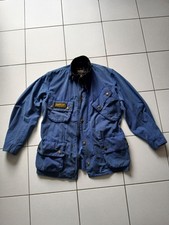 Barbour Motorcycle XL Steve Mc Queen Collection Blau kräftig Wachsjacke 