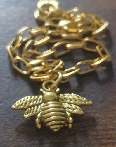 Biene armband vergoldet - biene,