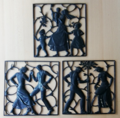 Stück eisenguß relief - 3,