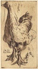 Richard Müller - Huhn - Radierung 1901