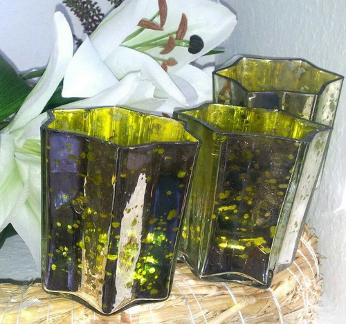Glas stern grün - 3,