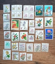 Konvolut Blumen - Orchideen  35 Stück Dauer -Sondermarken  alt gestempelt