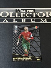 2024 Topps Match Attax UEFA Euro Black Edge Edition Card Ronaldo Portugal BE7