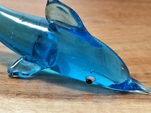 Glasfigur delphin delfin - delphin,