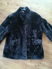 Damen Leoparden Kunstfelljacke