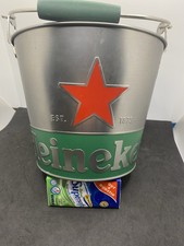 Heineken ,Eiswürfel-Eimer Bier und Getränkekühler Metall ,Neu !