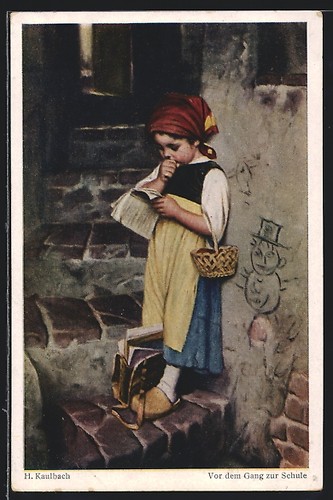 Künstler hermann kaulbach - künstler-ak,