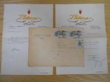 Brief mit Inhalt Palace Interhotel Praha 1980 Prag Werbung Briefkopf