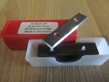 HW HM Hartmetall Wendeplatten Wendemesser 49,5 x 12 x 1,5 mm Z. 4 Neu 10 Stück