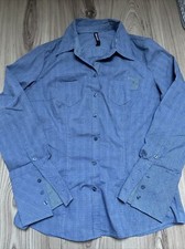 Kariertes Hemd Bluse blau 