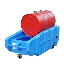 Polyethylen-Auffangwanne / fahrbar / für ein 200-l-Fass