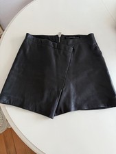 AllSaints Leder Biker Rock Gr. 38 Lederrock Echtleder Schwarz