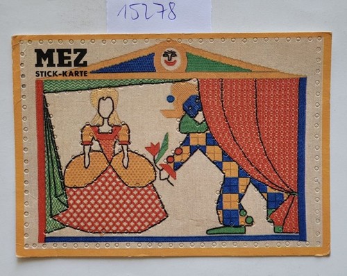 Original vintage stickkarte - vintage, /