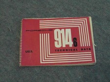 Porsche 914/6 2.0L Betriebsanleitung Handbuch Original Original USA