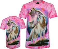 Tie dye shirt wölfe heulen - dye,