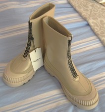 PEPE Jeans Stiefel Gr. 38 Boots Stiefeletten Schuhe beige NEU Regenstiefel