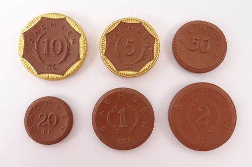 Notgeld porzellangeld sachsen - notgeld,