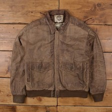 Vintage Global Identity Lederjacke M G-III Flight Bomber braun