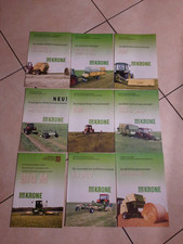 Konvolut KRONE Prospekte Rundballenpressen Traktoren Schwader ladewagen mähwerk