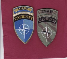 BW - Auslandseinsatz ISAF der NATO - 2 verschiedene Ärmelabzeichen - Klett