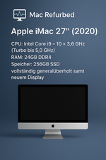 Apple iMac 27" 2020 i9 3.6GHz
