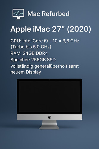 Apple imac 2020 - apple, 3.6ghz