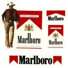 Malboro Man & Logo 4 Sticker