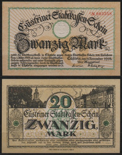 34332 notgeld cüstrin - [34332],
