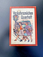 Verkehrszeichen Quartett - Schmidt - 24 Karten - um 1950
