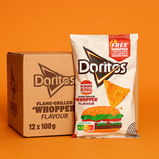 (2,08 EUR/100g) DORITOS Flame Grilled Whopper Tortilla Chips 12x100g