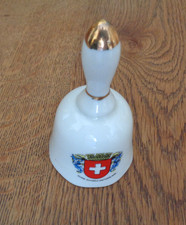 Dekorative Keramik - Glocke, Motiv SCHWEIZ, Höhe ca. 10 cm, sehr gut erhalten